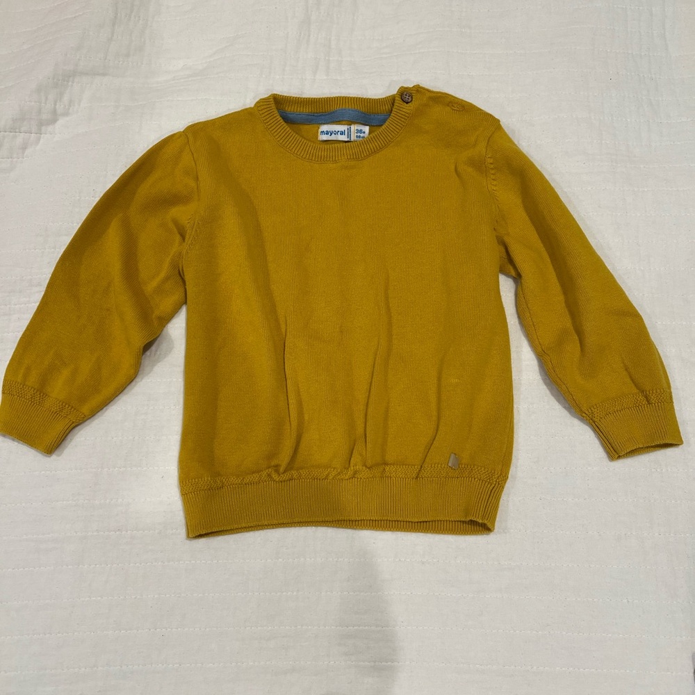 Mayoral Mustard Yellow Sweater